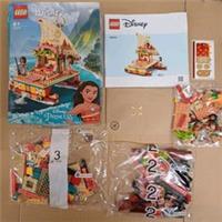 Lego Disney Princess Set 43210 Moana's Wayfinding Boat Part Built 100% Complete