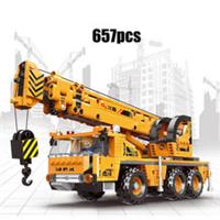 Mobile Crane Engineering Series 657 PCS (Unboxed) Building Bricks Blocks