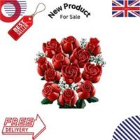 NEW 10328 MOC Bouquet of Roses Building Blocks 822pcs Botanical Collection