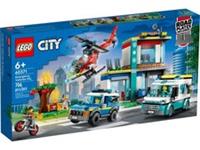 LEGO City 60371 Police Emergency Vehicles HQ Building Set