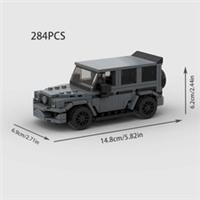 Brick Mercedes Benz G63 AMG MOC 284Pcs Building Block Car G Wagon GREY