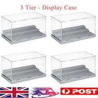 1/4pcs 3 Tier Stackable Display Case for Lego Mini figures / Storage / Display
