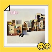 apartment building block MOC 2048pieces suitable for decoratin birthday gift UK