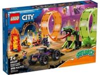 LEGO City 60339 Stuntz Double Loop Stunt Arena 598 Piece Building Set