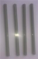 4 X Lego 3228B Train Track Straight Rail Grey 2 Holes Free Postage