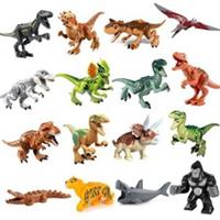 20Pcs Dinosaur Figures Fit Jurassic World Lego T-Rex Raptor Tyrannosaurus UK
