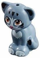 LEGO Friends Baby Cat Kitten Sitting Animal Minifigure (Sand Blue Chico)