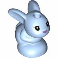 LEGO Minifigure Accessory Bright Light Blue Bunny / Rabbit Friends Baby Sitting