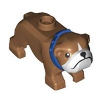 LEGO Animal Medium Nougat French Bulldog with Blue Collar