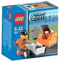 CITY LEGO Set 5611 Public Works Minifigure Worker Minifg Rare Collectable Set