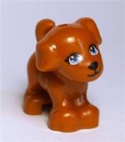 LEGO Friends Baby Puppy Dog Standing Animal Minifigure (Dark Orange)