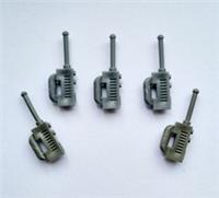 NEW LEGO CITY SET OF 5 DARK GREY RADIO'S MINT CONDITION & ACCESSORIES