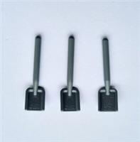 NEW LEGO CITY SET OF 3 GREY SHOVELS FOR MINIFIGURES MINT CONDITION ACCESSORIES