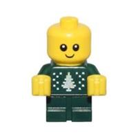 LEGO City Baby in Dark Green Christmas Holiday Sweater Minifigure from 60436