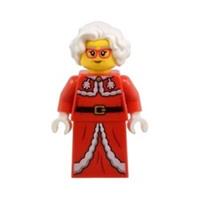 LEGO City Mrs Claus with Fur lined Red Dress Minifigure from 60436