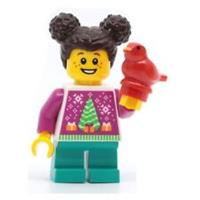 LEGO City Christmas Tree Jumper Girl Minifigure (BAM 2024)