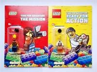 NEW LEGO CITY THE MISSION & READY FOR ACTION BOOKS WITH EXCLUSIVE MINIFIGURE