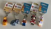 Lego Disney Keyring x 5, Winnie The Pooh, Eeyore, Minnie Mouse, Goofy, Donald