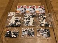LEGO STAR WARS 8084 sets X3 Snowtrooper Battle Pack NEW Sealed Bags no box