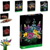 LEGO Wildflower Bouquet Set Artificial Flowers with Poppies Home Dcor Gifts NEW