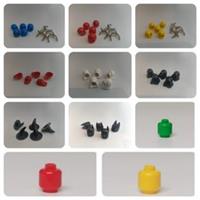 Lego Compatible DIY MOC Heads Helmets And Hats Building Block Parts