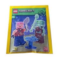 LEGO Minecraft Adventurer Drowned Axolotl Minifigure Foil Pack Paper Bag 662303