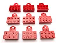 Lego 9 x Red 2x4 Magnet Display Brick Stands 74188c01 CMF Minifigures FREE P+P