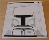 LEGO Star Wars White Boba Fett Limited Edition Sticker Sheet 2010 NY Toy Fair