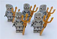 LEGO Atlantis Shark Warrior army Minifigures X5 atl004 Sets 8078 8060 8057 NEW