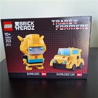 Lego Brickheadz Transformers Bumblebee Robot & Vehicle 40804 Set