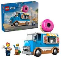 LEGO City Doughnut Truck Vendor Vehicle Toy for Kids Aged 5 and over 60452
