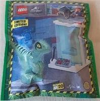 LEGO Jurassic World Raptor and incubator Paper Foil Pack Set 122327 (Bagged)