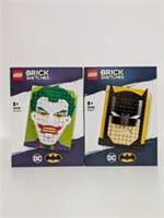 LEGO 40386 + 40428 Batman And Joker Brick Sketches Brand New Free Postage