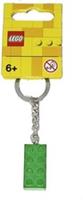 Classic LEGO Keyring Brick 2x4 Metallic Green 854083 Keychain Accessory