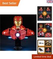 Beginner-Friendly LED Light Kit for Lego 76327 Iron Man MK4 - Remote Controlled