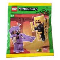 LEGO Minecraft Hero and Blaze Minifigure Paper Bag Set L0002248