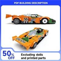 261PCS MOC Speed Champions 787B 1991 24 Hours of Le Mans Racing Building Blocks
