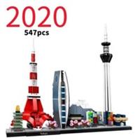 *NEW* UNBRANDED 547 Pieces Tokyo MOC Architecture Building Blocks Set Gift Toy