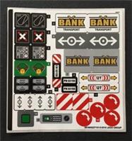 LEGO Sticker Sheet For City Set 60198 - Cargo Train - Railway Signs - Stickers