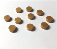 10 x LEGO 1x1 Round Tiles (Part 98138) Pearl Gold - NEW - Smooth