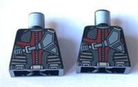 2 x LEGO Marvel Avengers Hawkeye Minifigure Torsos / Body - No Arms - New