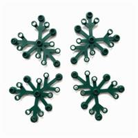 4 x LEGO 6 x 5 Tree / Plant Leaves - Dark Green - Part 2417 Foliage Leaf Branch