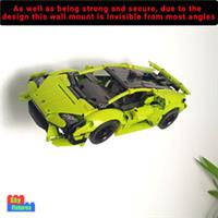 Wall mount for LEGO Lamborghini Huracan Tecnica 42161 42196 STAINLESS STEEL