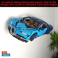 Wall mount for LEGO Technic Bugatti Chiron 42083 Bracket STAINLESS STEEL