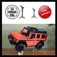 Display stand for LEGO Technic Mercedes G 500 42177 G-Wagon G500 STAINLESS STEEL