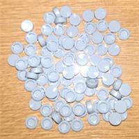 LEGO PART 98138 - 100 x LIGHT BLUISH GREY TILE, ROUND 1 X 1 - NEW