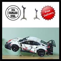 Display Stand for LEGO Technic Porsche 911 RSR 42096 STAINLESS STEEL