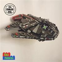 Wall mount bracket for Lego Star Wars 75389 The Dark Falcon STAINLESS STEEL
