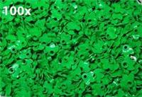 LEGO 100 x Bright Green Plant With 3 Leaves part no. 32607 - City Decoration