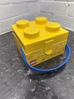 New LEGO Box with Handle Yellow 2x2 stud 4024 Lunch box Rare